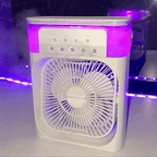 Mini Portable Air Cooler Fan with LED & Mist Modes