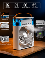 Mini Portable Air Cooler Fan with LED & Mist Modes