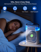 Mini Portable Air Cooler Fan with LED & Mist Modes